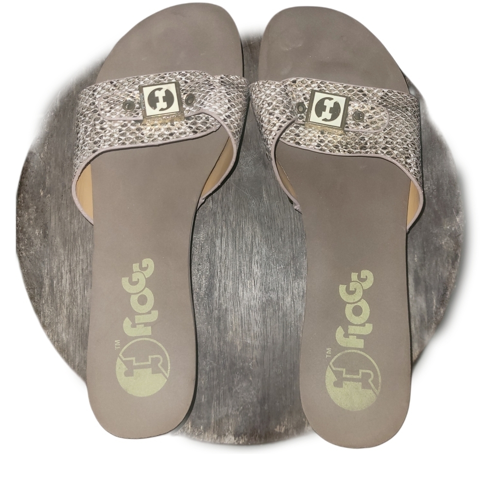 Flogg Malibu II Leather Upper Slide Sandals Size 8M